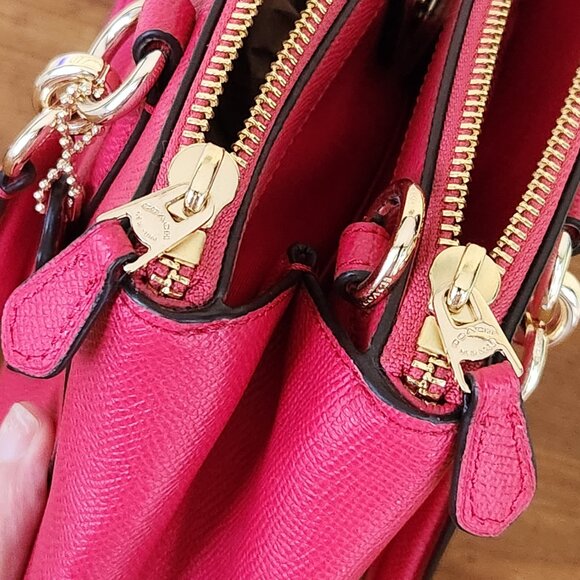 Nwot Coach Christie Red Leather Shoulder Bag/Crossbody Purse - Picture 12 of 15